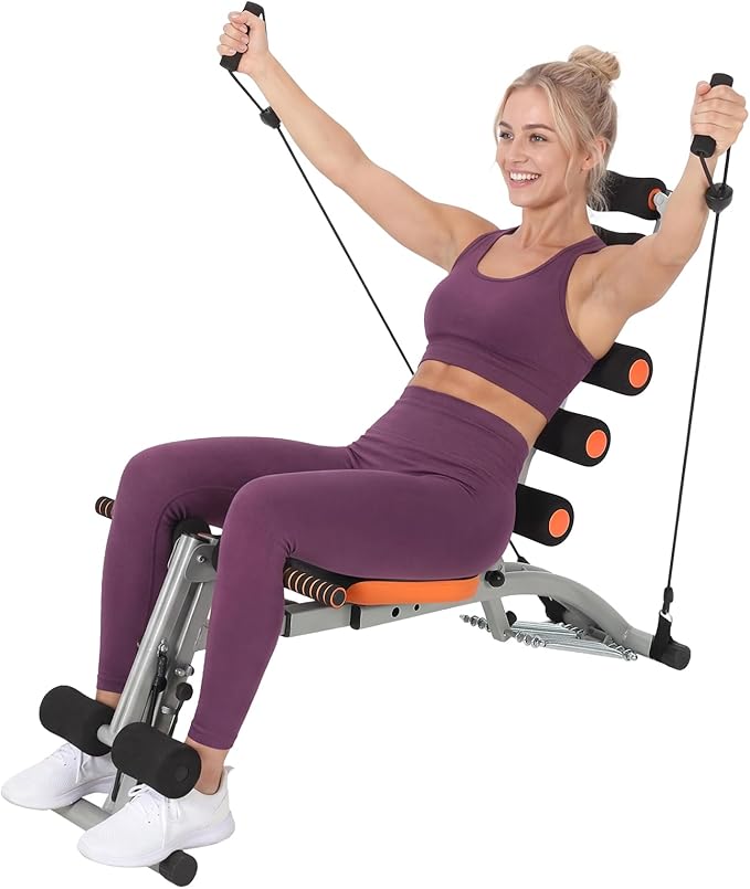 Adjustable Abdominal Trainer,Multi-Functional Ab Trainer Bench for Home Gym