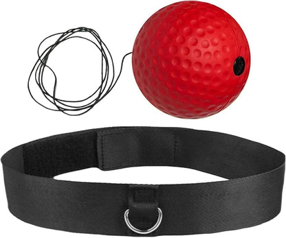 Reaction Balls Training Set - 3-Size Ball Pack, React Reflex Balls All Ages Headband, Free Cord, Child Boxing Training Headband ReactBall | Portable Fitness Reflex Ball for Home Gym Outdoor