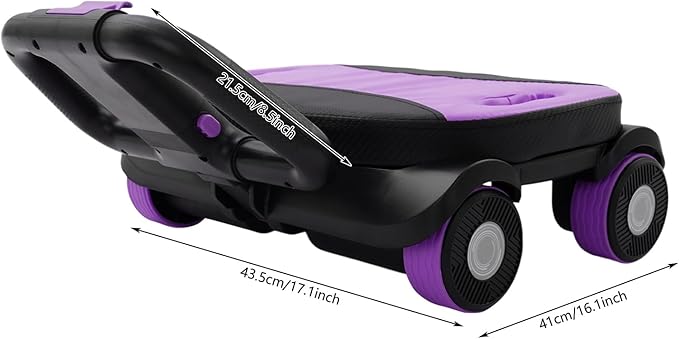 Ab Roller Wheel, 4-Wheel Abdominal & Core Strength Trainer for Home Gym Fitness, Exercise Wheel with Knee Pad for Beginners to Advanced Users