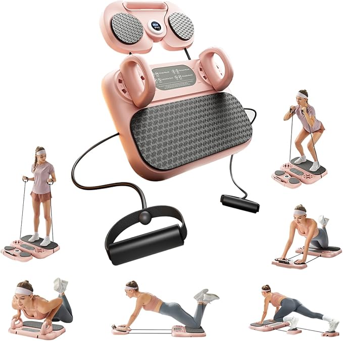 Upgraded Pilates Reformer, Pilates Board Equipment Home Pilates Machine Kit with Timer / Ab Workout Equipment / Multifunctional Push-Up Board / Resistance Bands / Balance Board for Women Home Workout