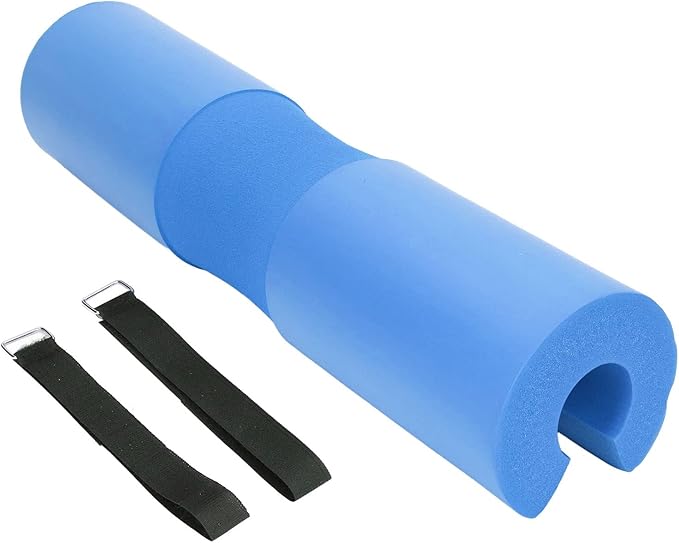 Squat Pad Barbell Pad | Weight Distribution & Shoulder Protection | Neck Support for Squats/Lunges/Hip Thrusts | NBR Rubber Foam, 17.1in Length