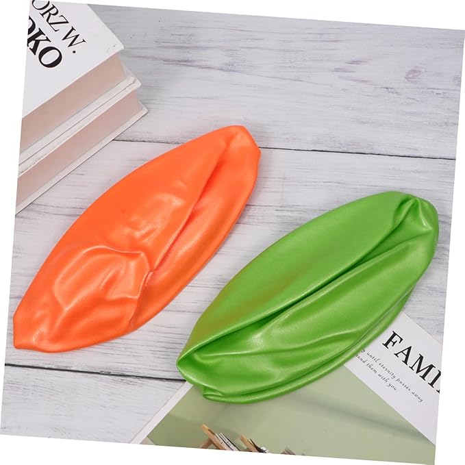 2pcs Anti-Burst Yoga Ball Thickened Mini Balancing Pilates Ball PVC Exercise Stability Trainer for Fitness Gym Home Workout (15-35cm Random Size, Orange+Green)