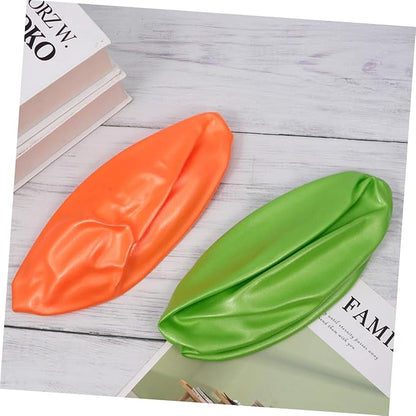 2pcs Anti-Burst Yoga Ball Thickened Mini Balancing Pilates Ball PVC Exercise Stability Trainer for Fitness Gym Home Workout (15-35cm Random Size, Orange+Green)