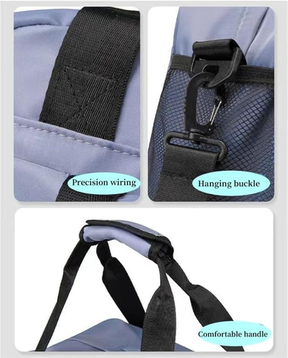 New Sports Tote Gym Travel Luggage Shopping Delivery Weekend Camping Overnight Bag (ice green)