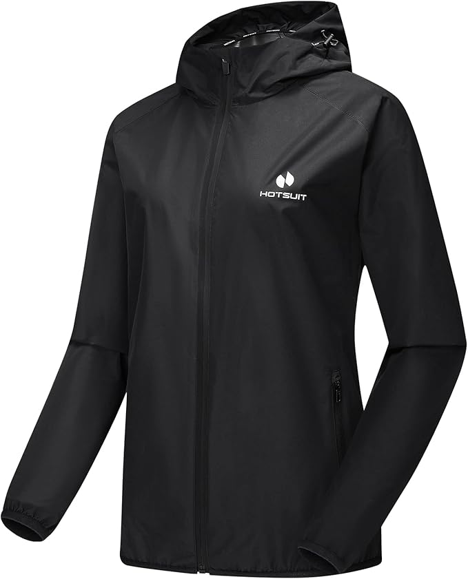 HOTSUIT Sauna Suit Women Machine Washable Sweat Sauna Jacket Pants Anti Rip Sweat Suits for Gym Workout