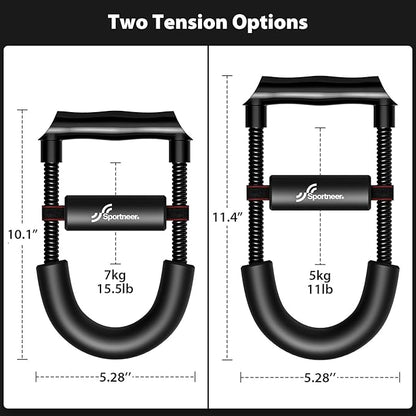 Sportneer Forearm Strengthener Forearm Wrist Strengthener Exerciser with Adjustable Tension for Improving Strength - Hand Developer Arm Grip Workout Strength Trainer Home Gym Workout Equipment for Starter and Pro
