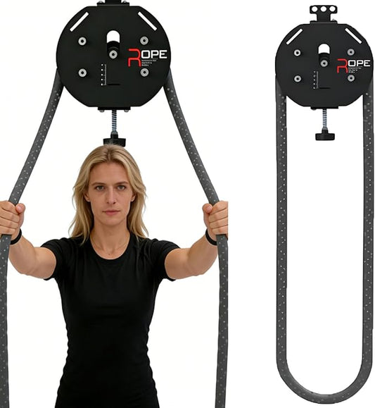 Gym Endless Rope Trainer Machine,Commercial Cable Pulley System for Home, Full-Body Workout Tool,Rope Climbing Machine for Upper Limbs,Grip, Arms, Back, Body Coordination Exercises