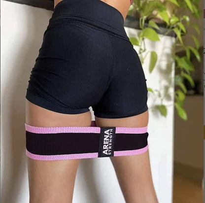 Arena Strength Fabric Booty Bands: Fabric Resistance Bands for Legs and Butt: 3 Pack Set. Perfect Workout Hip Band Resistance. Workout Program and Carry Case Included