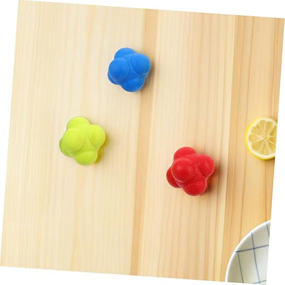 ibasenice 6pcs Agility Training Ball Hexagon Ball Hand Eye Coordination Training Hockey Equipment Fitness Reaction