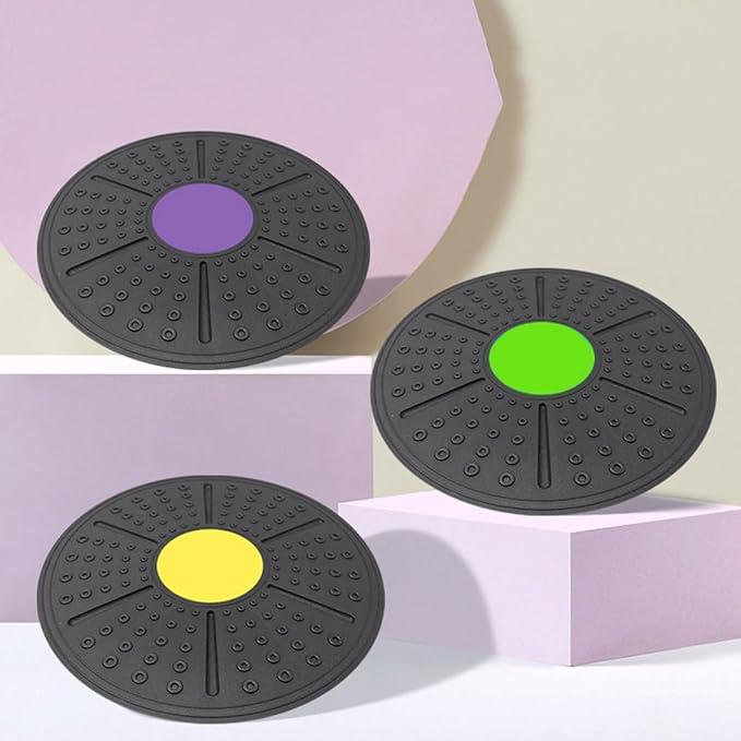 Homoyoyo Yoga Balance Board for Home Fitness Training, Household Equilibrium Training Tool, Green Non-slip Balance Pedal for Indoor Stability and Core Workout