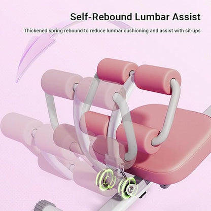 Ab Workout Equipment,6 in 1 Workout Equipment,Home Gym Equipment,Fitness equipment, Foldable, Knee Protection, Pulling the rope,WorkoutFor Stomach Workout,For Women/Men(350LB)
