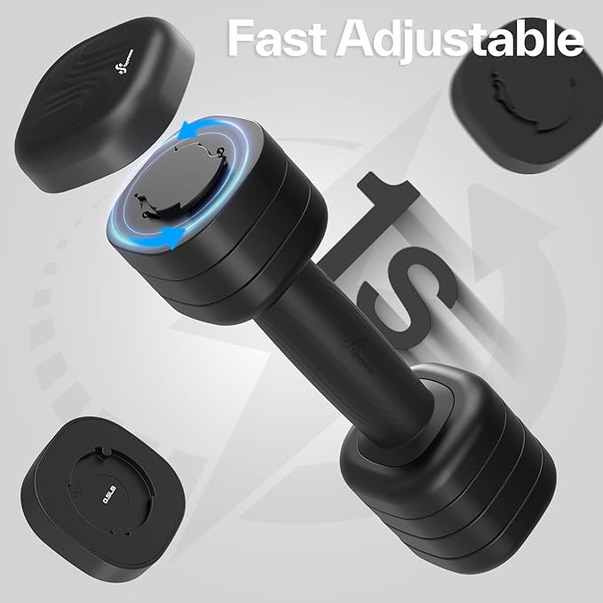 Adjustable Dumbbell Set of 2: Sportneer 4 in 1 Free Weights Dumbbells Set for Women, Hand Weights for Women at Home, Each 2lb 3lb 4lb 5lb Weights with Soft Rubber Handle for Home Gym Exercise Training