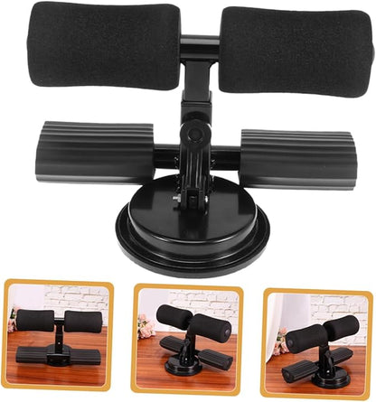 Sit Up Bar Adjustable Indoor Fitness Equipment Crunches Aid with Suction Cup Base Portable Stomach Exercise Tool for Home Gym Suitable for All Fitness Levels