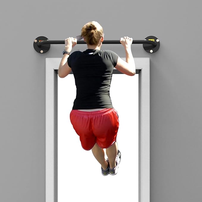Wall-Mounted Horizontal Bar, Pull-up Bar, Indoor and Outdoor Sports Strength Training Equipment, Home Gym Fitness Pole, Safe Load 300kg (Style1)