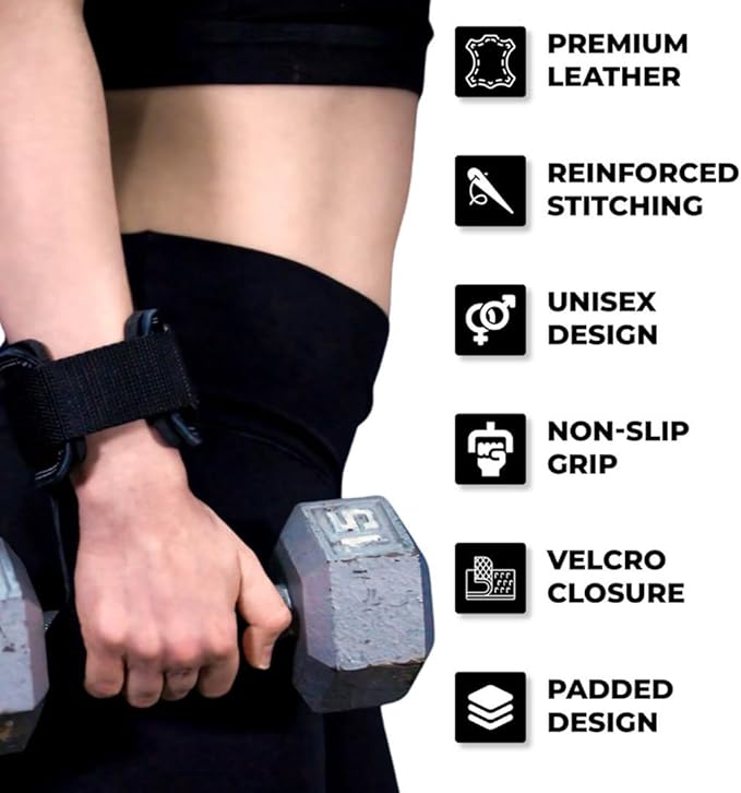 Weight Lifting Grips with Wrist Straps - Non Slip Lifting Straps for Weightlifting, Deadlifting, Powerlifting and Pull Ups, Padded Weight Lifting Gloves with Deadlift Straps for Women and Men