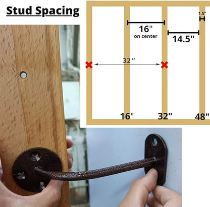 Swedish Ladder Wall Stall Bars for Kids and Adults, made of Solid Beech Wood, Withstands Loads up to 880 lbs, with Removable Pull-Up Bar, Dip Bar, Gymnastics and Exercise Indore Gym