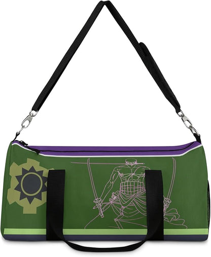 Anime Gym Bag for Women Men - Large Capacity Waterproof Workout Fitness Travel Sports Bags Fashion Street Camping ExpandaCLe Carry On Duffle Bag For Couple (Green Zzro) PTY