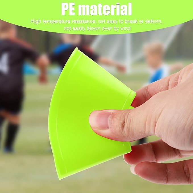 25pcs Soccer Cones for Sports Training, Mini Football Cones & Mesh Bag Flexible Agility Cones Premium Training Cones for Basketball Football Running Drills Sports Games Skating Kids