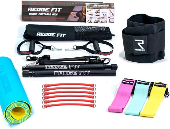 Redge Fit™ Complete Portable Full Body Home Gym Park Workout Set I Full Body Starter Pack- Yoga