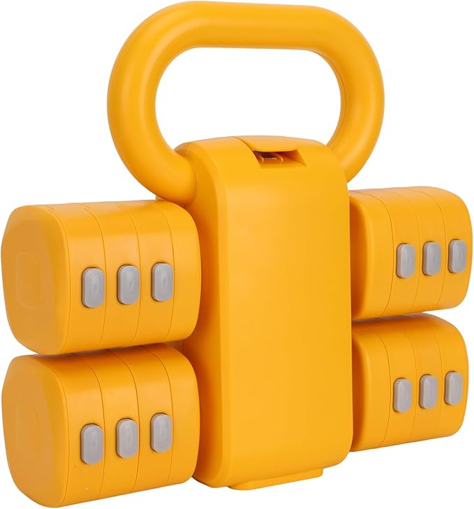 Adjustable Dumbbell Set of 2, 4 in 1 Free Weights for Women with Fast Adjustment, Home Gym & Outdoor Exercise Training, Includes 2.2lb 3.3lb 4.4lb 5.5lb Hand Weights, Compatible with Kettlebells