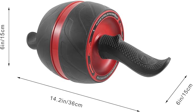 Ab Roller Wheel Fitness Roller with Automatic Rebound, Abs Abdominal Trainer for Home Workouts, Core Strength Exercise Equipment for Men and Women