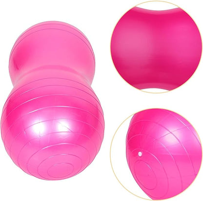 Toyvian Peanut Shape Exercise Ball for Pregnancy Fitness PVC Anti-Burst Stability Ball with Pump for Labor and Early Pregnancy Training