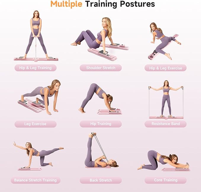 Foldable Ski Machine Exercise Equipment, Leg Exercise Machine, Multifunctional Pilates Board, Pilates Reformer Machine
