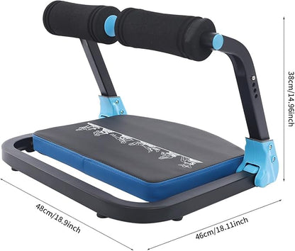 Ab Machine, Ab Workout Equipment with 3 Adjustable Resistance,Sit Up Machine & Exercise Equipment, Foldable Ab Crunch Machine for Home Gym