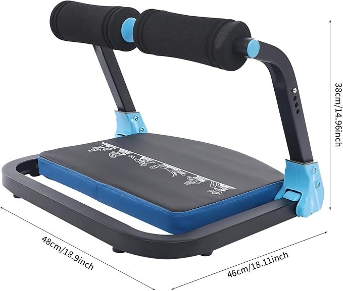 Ab Machine, Sit Up Exercise Equipment& Core Machine, 3-Speed Adjustable Ab Trainer Machines with 264 LBS Weight Capacity, ab Workout Resistance Machines