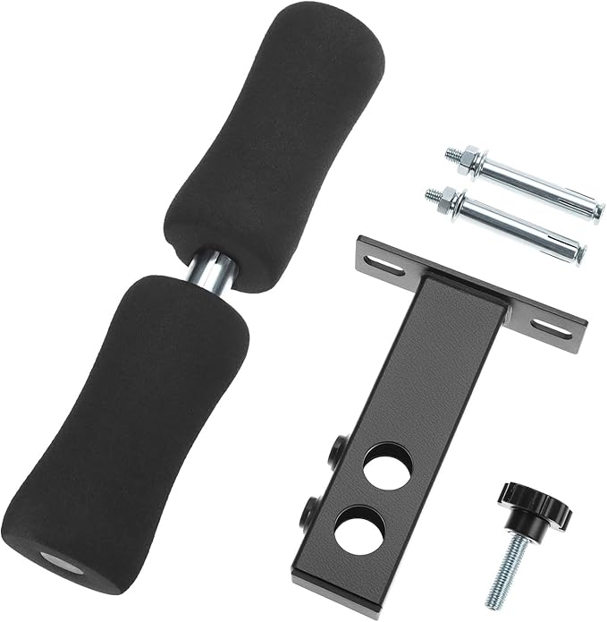 QWORK Wall Mounted Sit-Up Exercise Bar, Sit-ups Foot Holder, Steel Sit-Up Assistant for Abdominal Core Workout