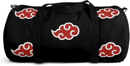 Anime Gym Bag for Women Men - Large Capacity Waterproof Workout Fitness Travel Sports Bags Fashion Street Camping Expandable Carry On Duffle Bag For Couple (Red Cloud) PTY