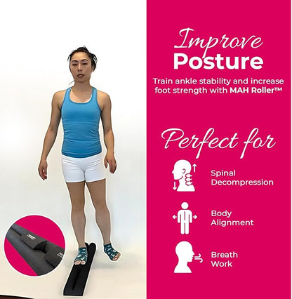 MAH Roller, Neck & Spine Alignment Tool Pack of 2 Accessory for Parasetter and MINIs Back Pain Relief, Posture Support, Stretch & Recovery Foam Roller for Pilates, Yoga, Physical Therapy
