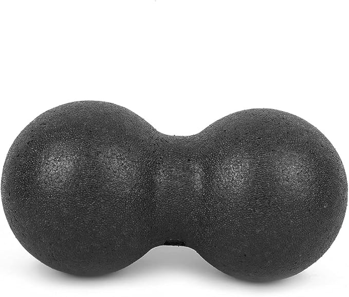VINGVO Peanut Massage Ball, 24x12cm EPP Sports Massager Fitness Yoga Ball Massage Ball for Back Massage Acupuncture Points Massaging Equipment for Massaging Neck, Arms, Calves (Black)