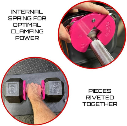 Micro Gainz Dumbbell Fractional 1.25lb Weight Plate, Ideal for Micro Loading, (Choose Color) 4 Piece Fractional Weight Plates, Designed for Dumbbell Training, Made In USA