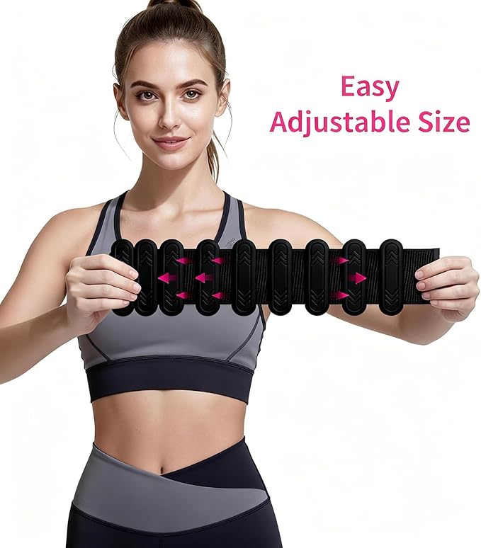 Wrist & Ankle Weights for Women Men, 1lb/2lb/4lb Set of 2 - Adjustable Wearable Weighted Bands, Waterproof Silicone Arm & Leg Weights for Pilates, Yoga, Walking, Dance, Home Workout & Gym