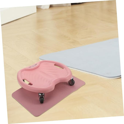 Kisangel Ab Roller with Knee Pad Wheel Abdominal Exercise Equipment for Core Strengthening Quiet Operation for Home Use Enhanced Stability for Beginners Advanced Users