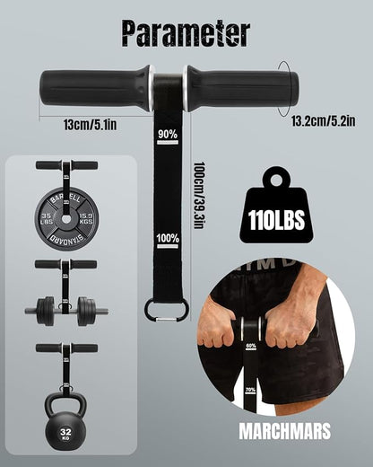Forearm Strengthener & Forearm Exerciser, Wrist Roller with Thick Silicone Handle, Forearm Trainer with Heavy-Duty Nylon Strap for Muscle Building, Grip Strength and Recovery