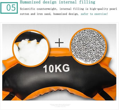 Bulgarian Bag, Weighted Training Power Sand Bag, Perfect for Weight Lifting Running Exercise Powerlifting and Functional Gym Workout