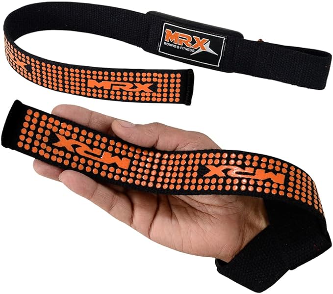 MRX Weight Lifting Bar Strap for Gym Workout Training Bodybuilding Deadlift Padded Straps Men/Women