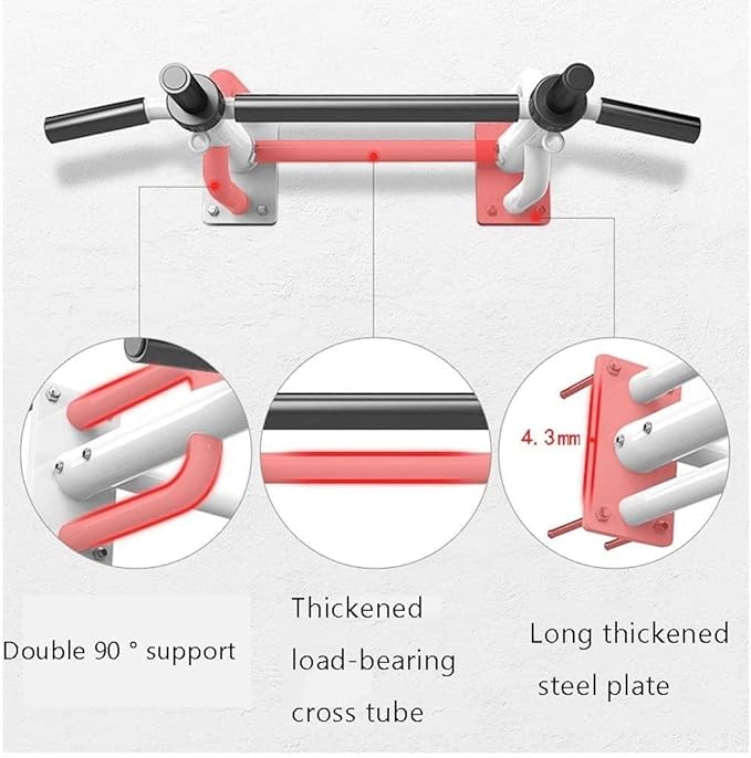 Strength Training Pull Up Bar Horizontal Bar, Wall-Mounted Pull-Up Horizontal Bar, Home Fitness Exercise Equipment, Adult Home Indoor Fitness