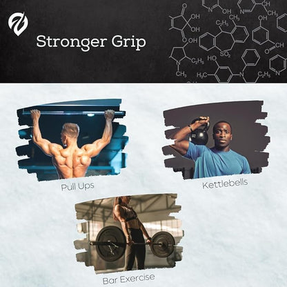 Liquid Chalk, Mess Free Gym Chalk for Weightlifting, Gymnastics, Rock Climbing, Dancing. Sweat Resistant and Long Lasting for Stronger Grip. Package May Vary.