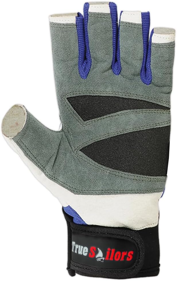 MRX Sailing Gloves for Men & Women 3/4 Finger Grip Great for Sailing, Yachting, Paddling, Kayaking, Fishing, Dinghying Water Sports