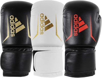 adidas Speed 50 Gel Boxing Gloves - Adult Boxing Gloves for Men & Women - Heavy Bag Gloves, Kickboxing Gloves for Women, MMA Sparring Gloves, Punching Bag Gloves for Men