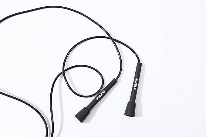 Skipping Rope 6-in-1 Jump Rope Set Beginner Friendly with Tangle Free Segmented Beaded Rope, PVC Rope, Massage Ball, Resistance Band, and Handle Tapes, Adjustable Length