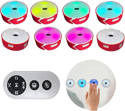 Reaction Training Light, Speed Agile Reaction Lamp, Last 10 Hours, 10cm Height Sensing Distance, 4 Light Color, 4 Mode, for Physical Training, Hand-Eye Coordination Training(A Set of 8 Lamps)