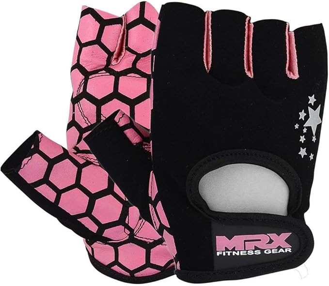 MRX Ladies Weight Lifting Gloves Women Fitness Training Exercise Glove Anti Slip Padded Shock-Absorbing Extra Grip Crossfit Multi Colors