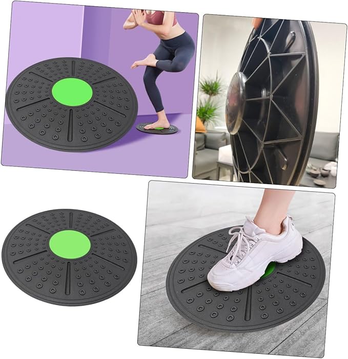 Alipis Fitness Training Balance Board for Core Stability and Posture Improvement PP Material Yoga and Pilates Exercise Accessory with Anti-slip Massage Surface for Home Gym