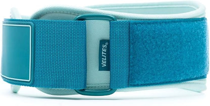 Velites - Weightlifting Lumbar Support Belt - Official of the Royal Spanish Weightlifting Federation - Extra-adherent Velcro - For Deadlifts, Squats, Snatches and Cleans