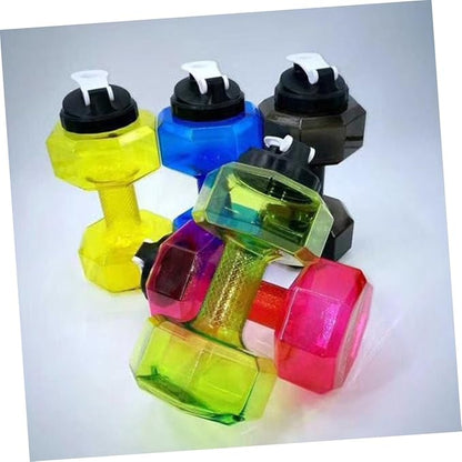 1pc Dumbbell Shape Water Bottle Capacity Fitness Dumbbell Cup for Gym and Daily Use Portable Sports Petg Material Stylish and Functional Design