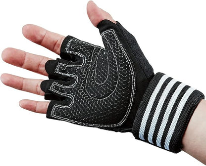 Workout Gloves for Men and Women, Breathable Lightweight Weight Lifting Gloves with Wrist Wrap Support, Excellent Grip Full Palm Protection for Weightlifting Fitness Training Climbing Gym